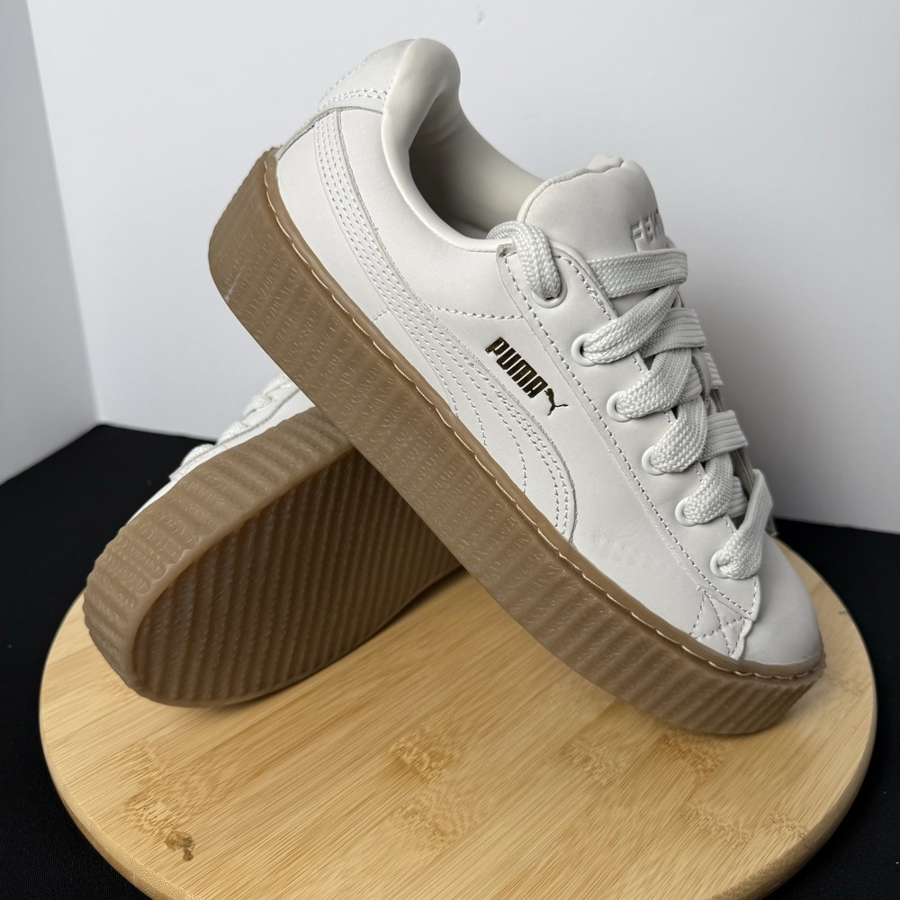 Fenty x Puma Shoes Women's 8.5 Creeper Phatty Warm White Gum Sneakers 399865-03